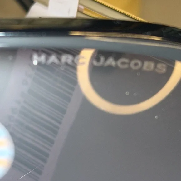 NWT Marc Jacobs Black and Gold Sunglasses. retail $205. - Picture 8 of 11